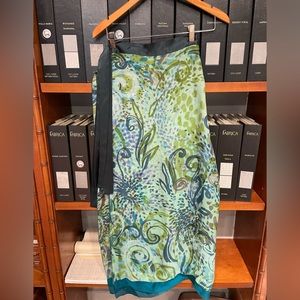 Loro Piana silk palazzo/ haram pant